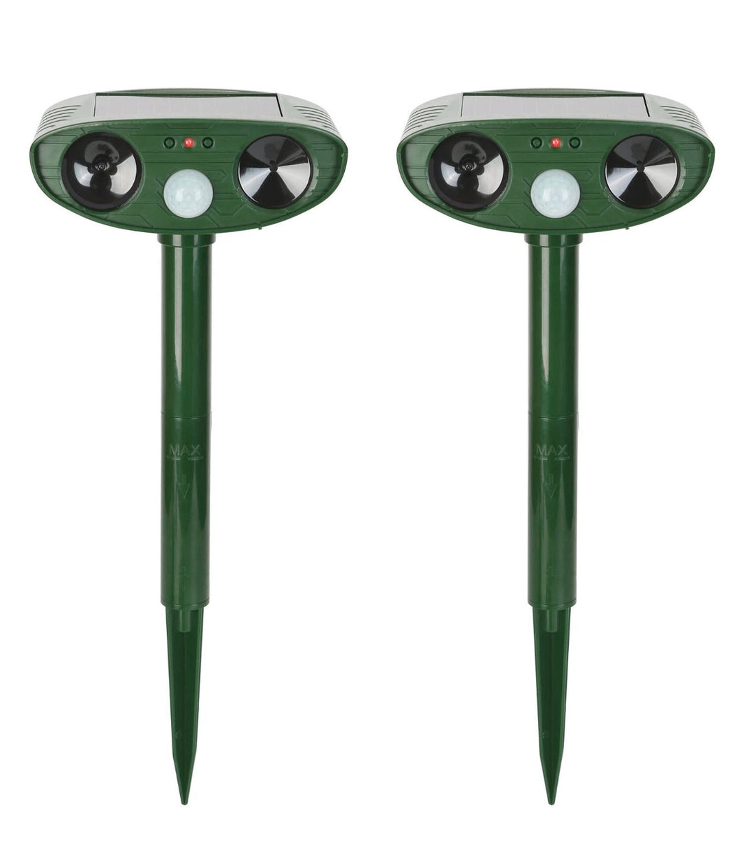 Solar Ultrasonic Chipmunk Repeller, an effective outdoor animal deterrent for gardens & yards.