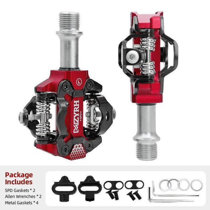 SPD bike pedal installed on a crank arm, showcasing seamless integration for cyclist power transfer