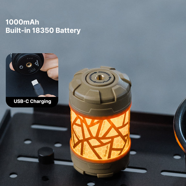Traverseon Spin-Glow, multi-functional modular light for camping, with stress relief capabilities