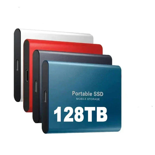 "SSD esterno compatto USB3.1, velocità elevata, design elegante, fino a 2 TB, colori blu, rosso e nero, per professionisti"