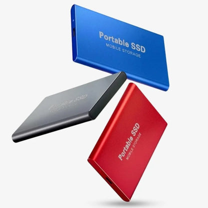 "SSD esterno portatile veloce, alluminio, USB 3.1, compatto e leggero, per archiviazione dati 1TB-16TB, design elegante."