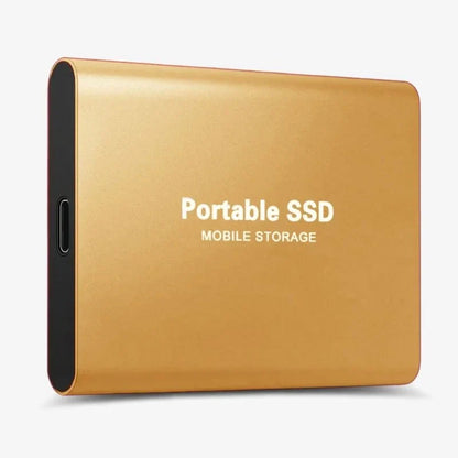 SSD esterno ultraportatile in colori eleganti, compatto, capacità da 1TB a 16TB, per archiviazione e trasferimenti rapidi.
