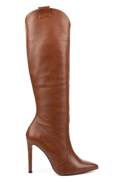 "Stivali alti donna eleganti con suola antiscivolo, design chic e raffinato in camoscio nero, ideale per look invernali."