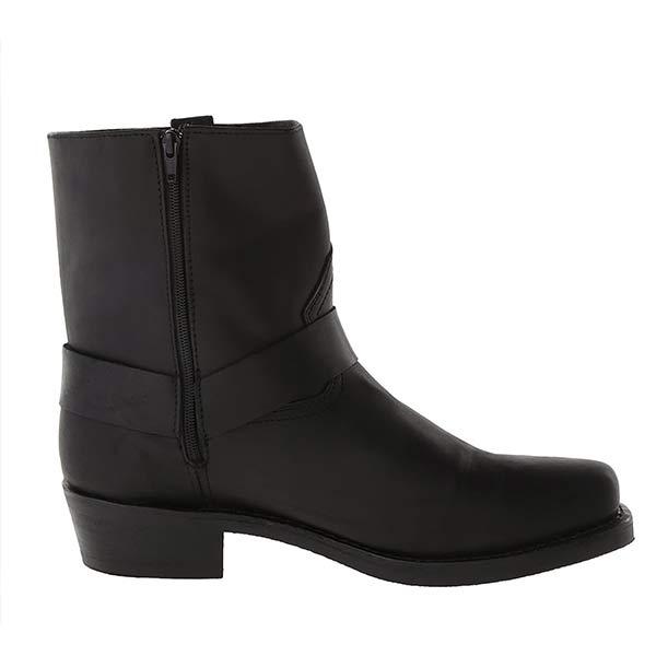 "Stivali da cowboy unisex con zip laterale, pelle marrone, suola robusta, stile western elegante e pratico per ogni occasione