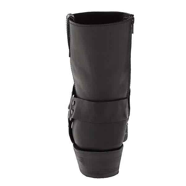 "Stivali da cowboy unisex con zip laterale, pelle marrone, suola robusta, stile western elegante e pratico per ogni occasione