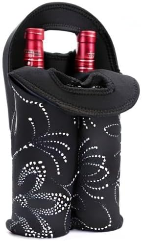 Thoughtful gift: unisex insulated wine tote, carries two bottles, perfect for any occasion.