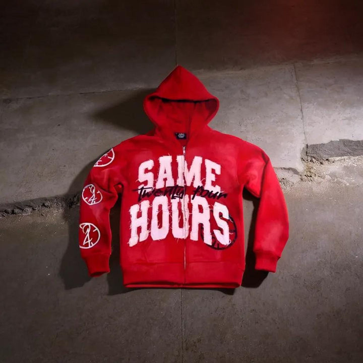 Comfortable unisex zip-up hoodie for streetwear, ideal for casual wear, everyday fashion, and cozy comfort.