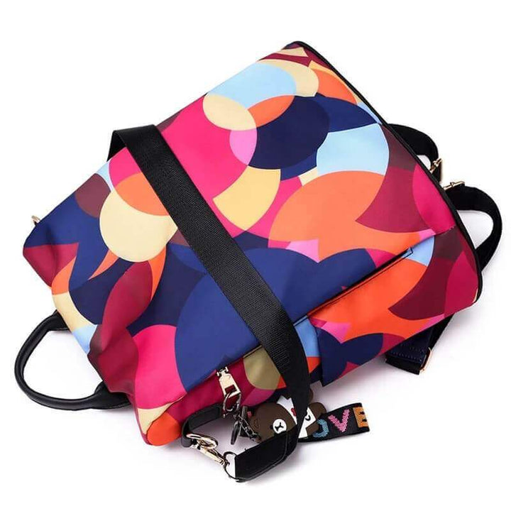 Versatile anti-theft women's backpack, water-resistant for travel & daily use, secure and stylish PU leather.