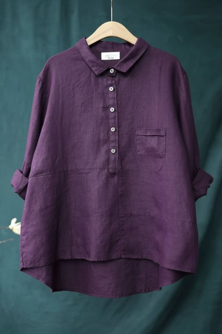 Comfortable women's everyday blouse, a stylish long-sleeve pullover perfect for casual wear.