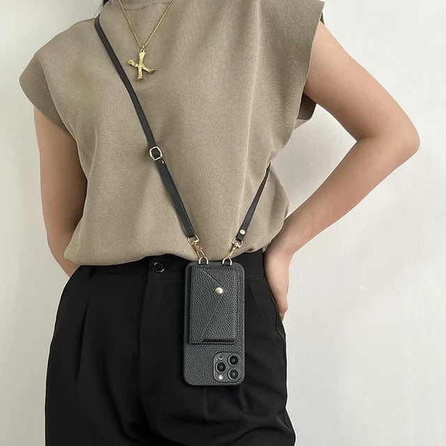 Elegant women's phone crossbody bag, a chic accessory for iPhone & cards. Organized & secure.