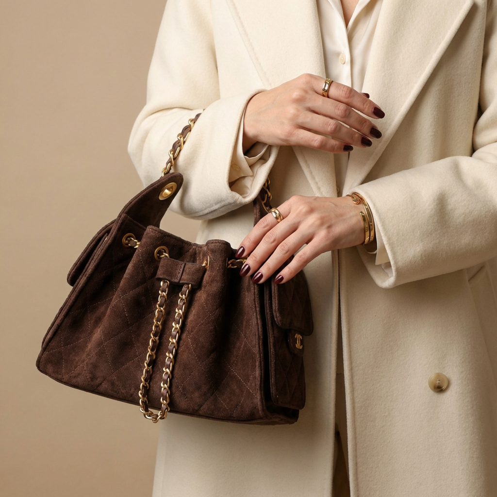 Versatile women's genuine leather bucket bag, can be worn as a shoulder or crossbody bag for daily style.