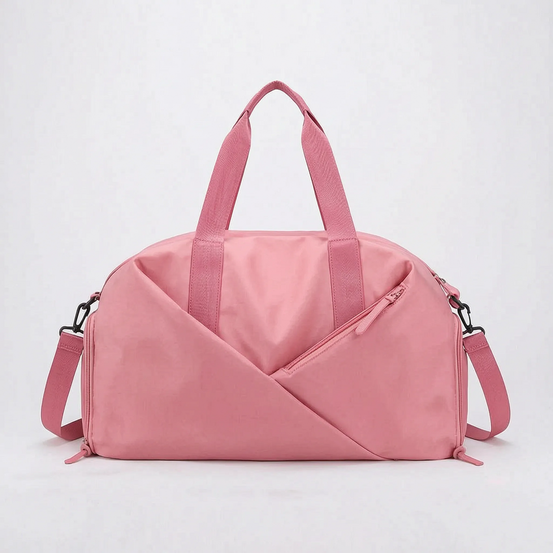 Versatile women's travel duffel bag for weekends, made from durable nylon with a modern design.