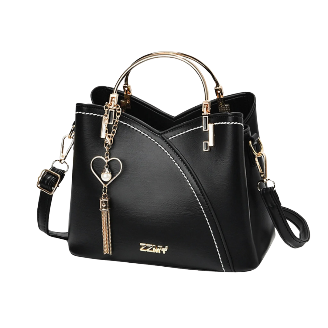 Vintage-style patchwork tote bag for women. Designer quality shoulder handbag, ideal for work or daily fashion.