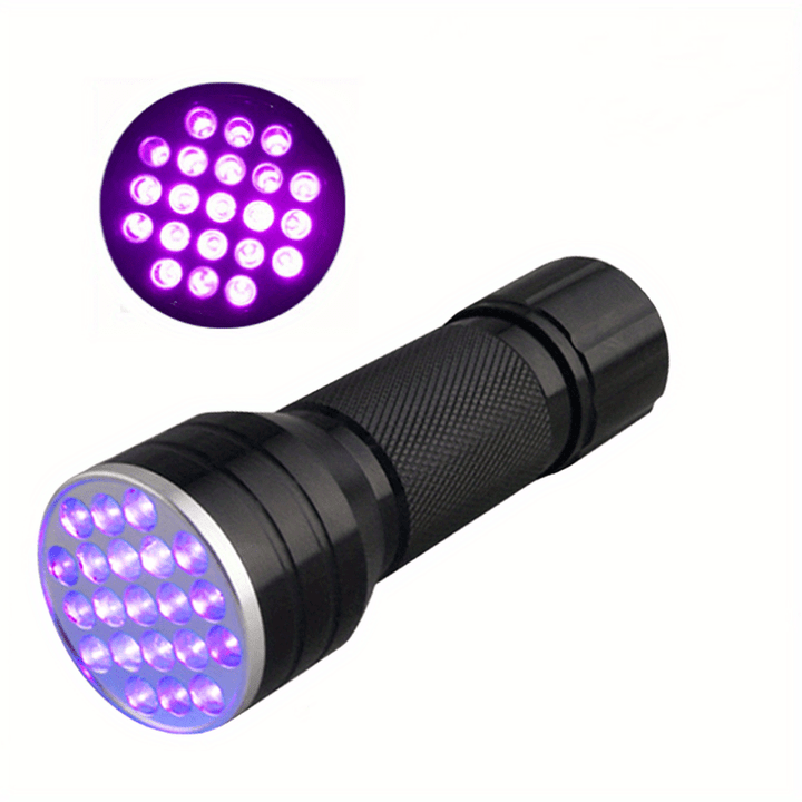 Professional 395nm UV blacklight flashlight for crime scene investigation and forensics