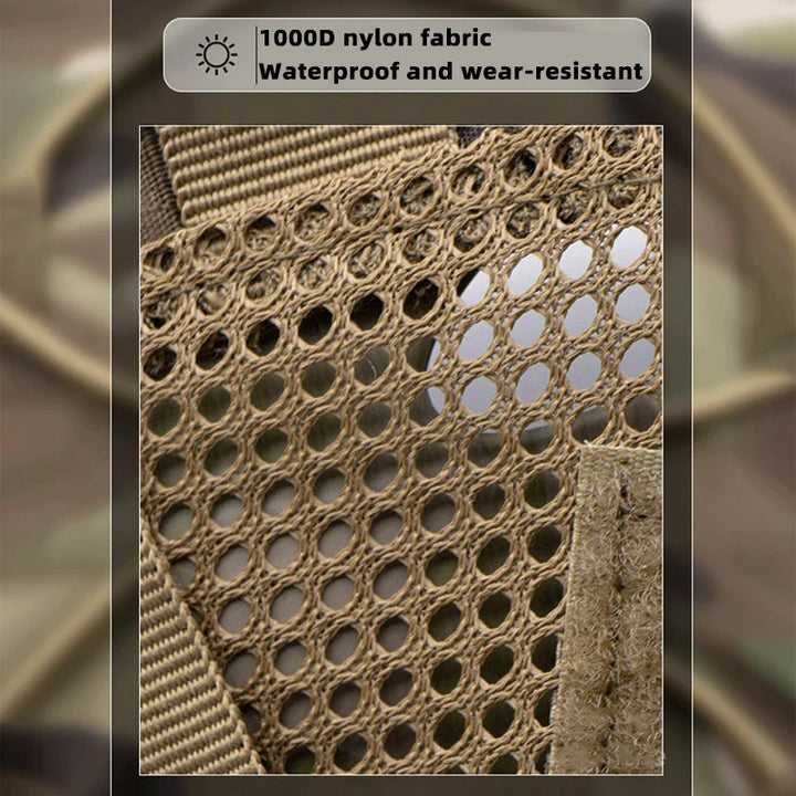 Close-up of rugged tactical helmet cover designed for FAST helmets, ideal for military and outdoor sports