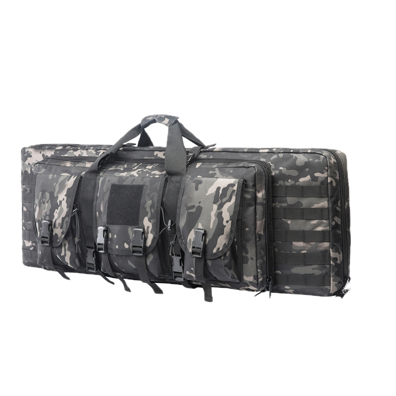 Outdoor shooting backpack, two rifle compartments, comfortable shoulder straps