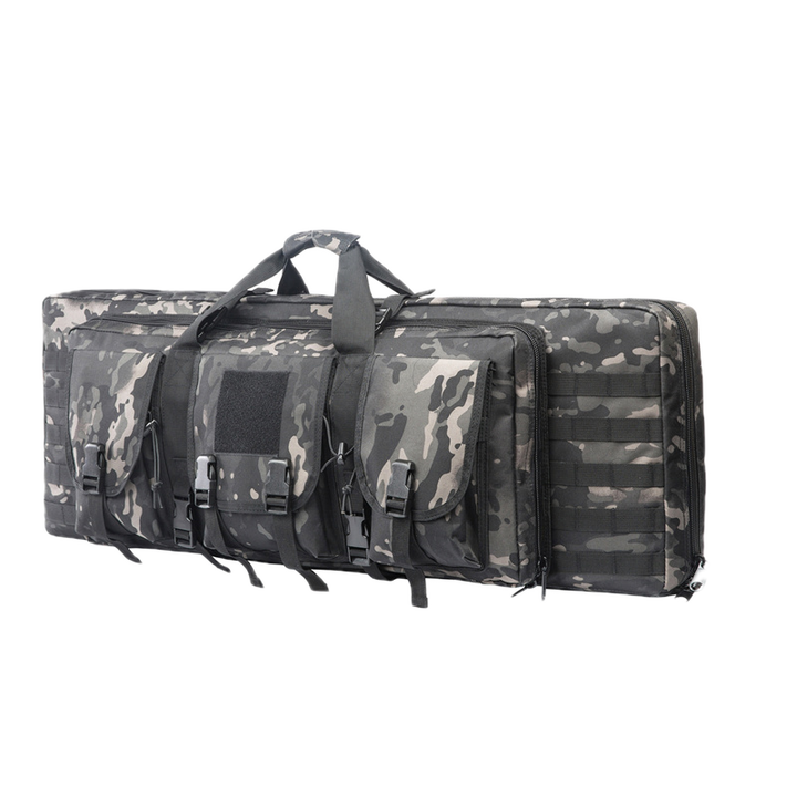 Outdoor shooting backpack, two rifle compartments, comfortable shoulder straps