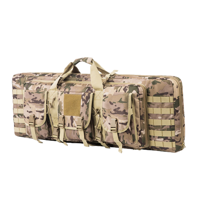 Double rifle case for tactical operations, robust construction, secure transport