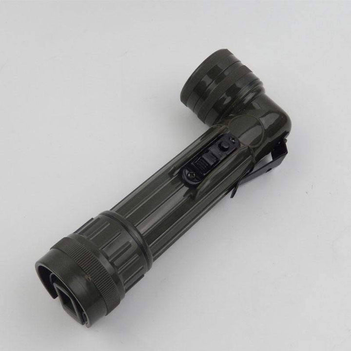 Durable LED tactical flashlight, ideal for survival gear, outdoor exploration, and emergency lighting.