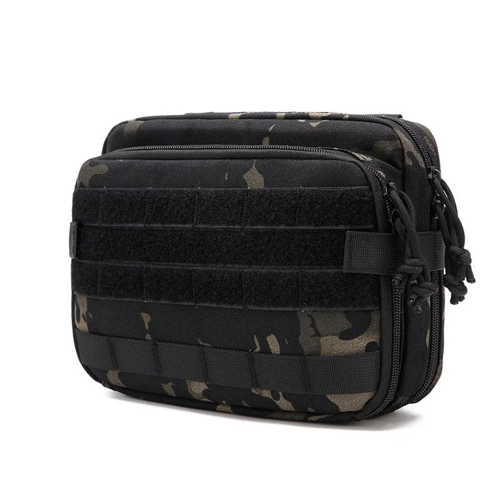 Compact MOLLE admin and utility pouch, military-grade nylon, perfect for small essentials and magazine storage.