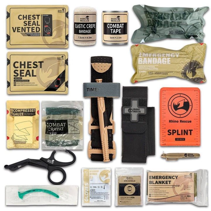 Compact tactical medical kit, a robust survival solution for outdoor safety and emergencies