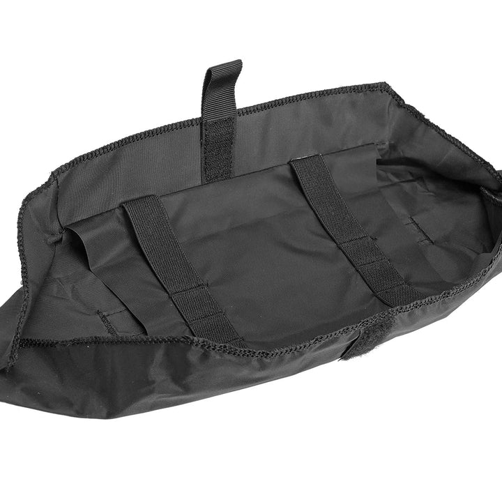 Interior of a red IFAK Pouch, clearly showing medical instruments and organized elastic loops.