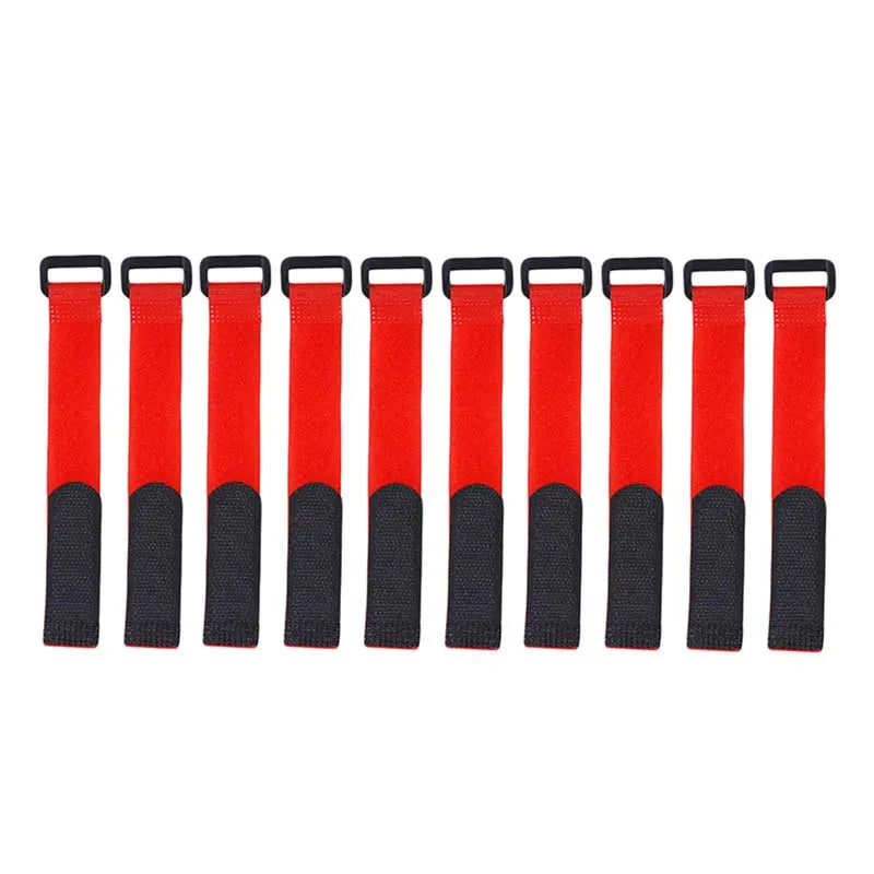Detail view of the strong hook and loop material on a fishing rod tie strap for secure hold