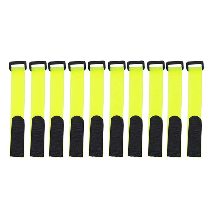 Fishing rod straps in use, keeping fishing rods compact and organized for transport