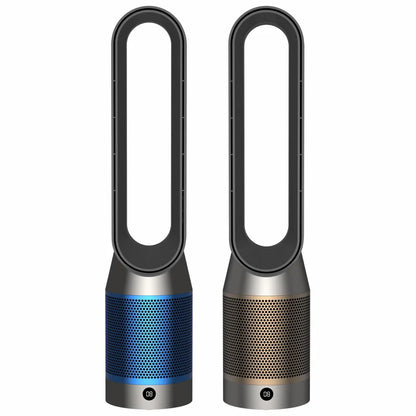 "Termoventilatore purificatore aria UV con telecomando, design moderno, perfetto per clima ideale e aria pulita in casa."