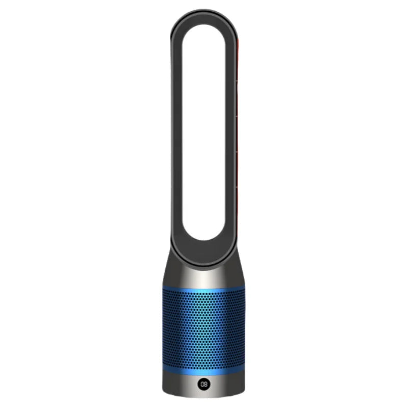 "Termoventilatore purificatore aria UV con telecomando, design moderno, perfetto per clima ideale e aria pulita in casa."