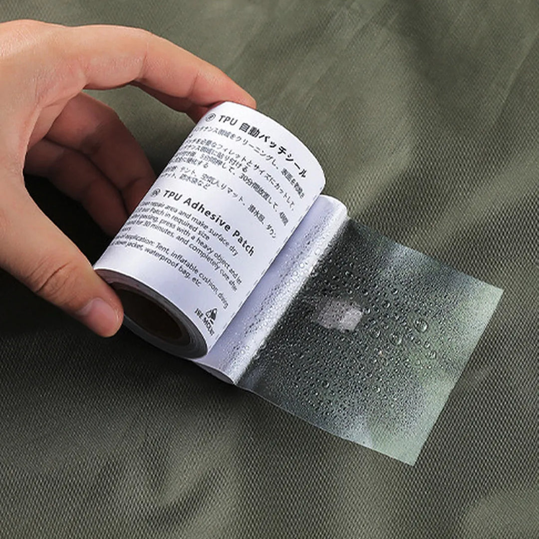 TPU repair patch roll, rugged and transparent for invisible outdoor gear repair and camping safety
