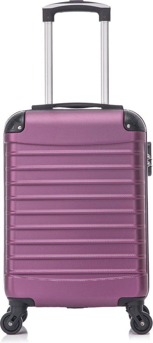 Durable bordeaux 2-piece hardshell luggage set with spinner wheels, ideal for any traveler.