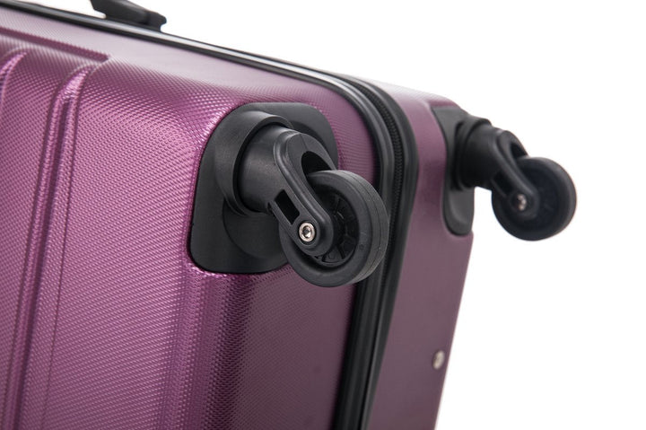Traveler's bordeaux 2-piece hardshell luggage set, a durable suitcase solution for any trip.