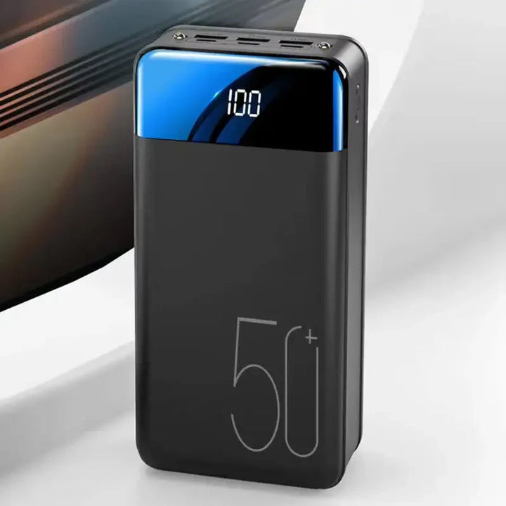 Ultra-Capacity 50000mAh Portable Power Bank for fast charging smartphones and tablets on the go