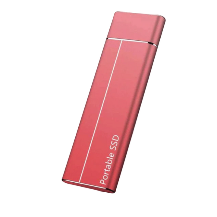 Compact 64GB portable SSD external storage, ideal for high-speed data transfer & mobile use with USB-C.