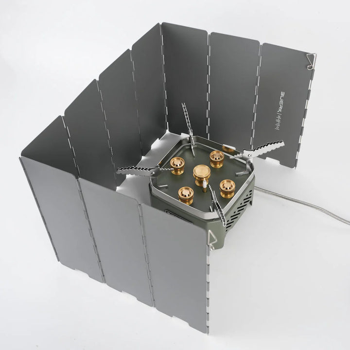 Outdoor cooking stove with strong flame, great for camp kitchen efficiency