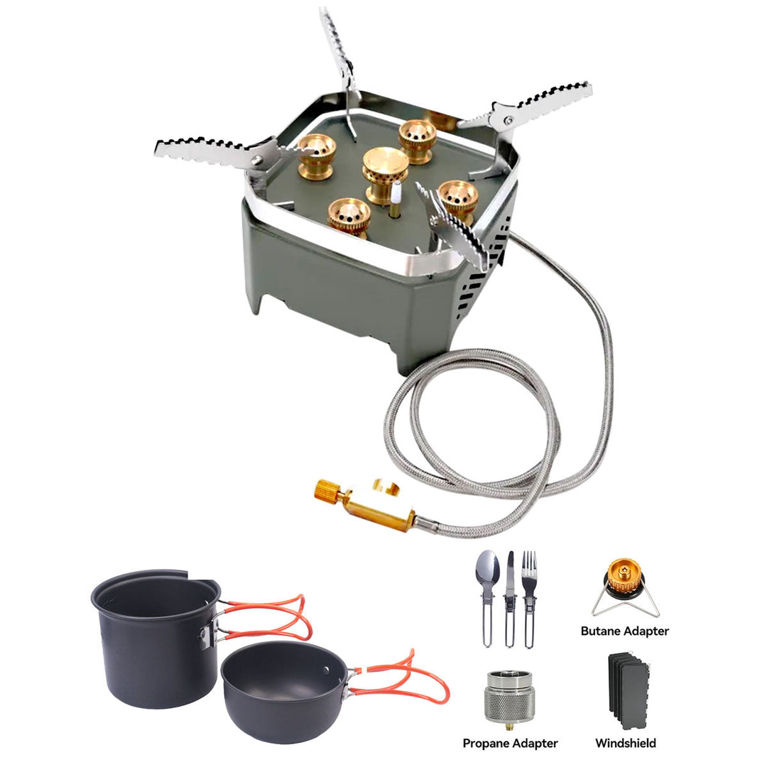 Essential backpacking gear: windproof ultra-potent portable camping stove
