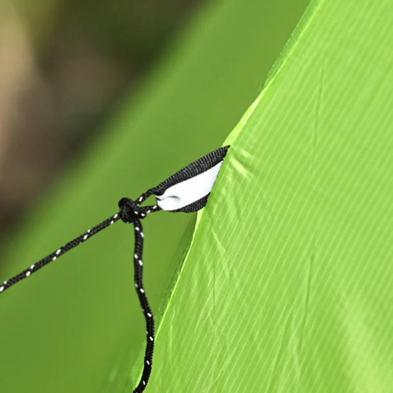 Detailed view of a 1-person bivy tent for backpacking, showing interior space