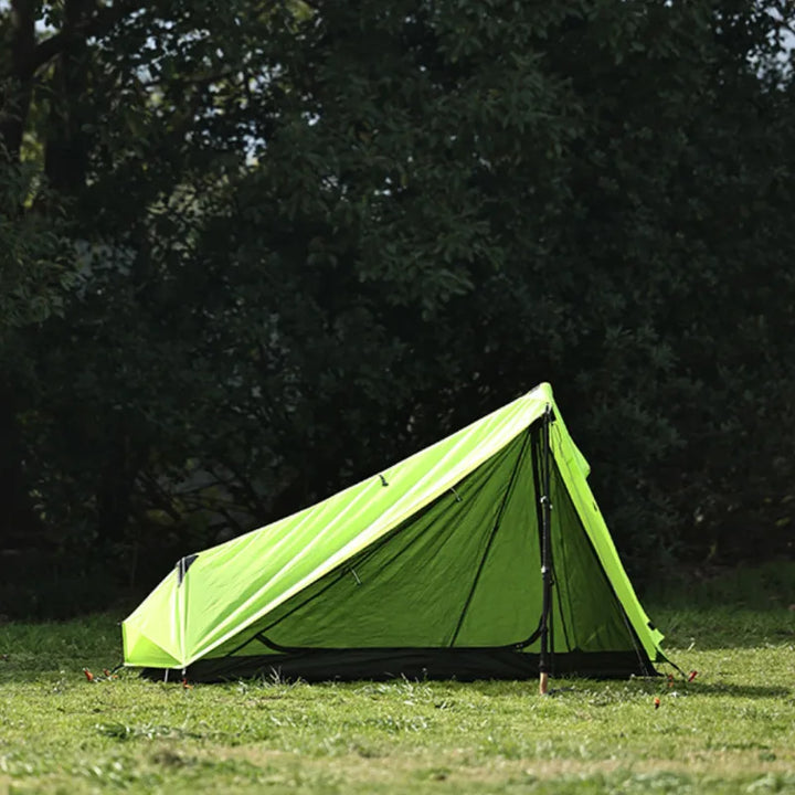 Trekking tent for solo adventurers, emphasizing its ultralight design and compactness