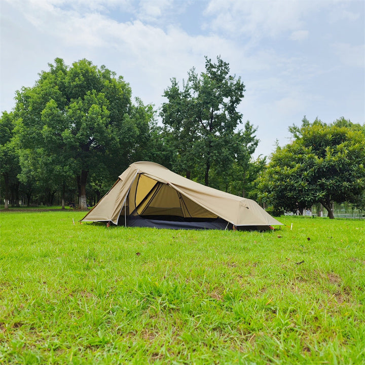 Tunnel camping tent, 2-person, ultralight design, waterproof for hiking gear