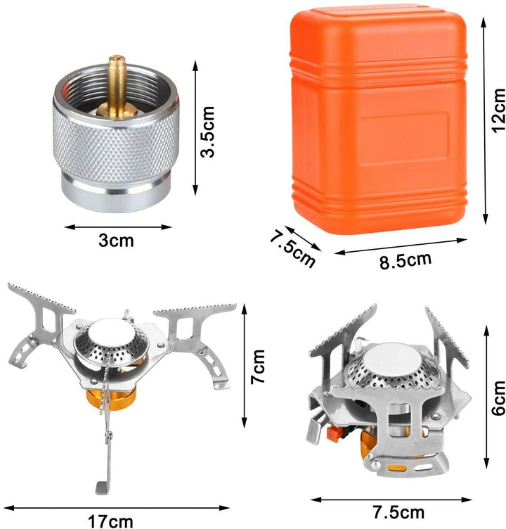 Ultralight 3700W Portable Camping Gas Stove with Piezo Ignition