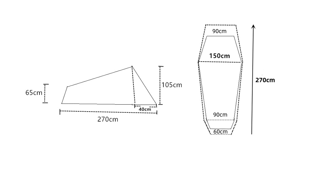 Experience comfort with this 2-person ultralight tunnel tent, 1.58kg luxury.