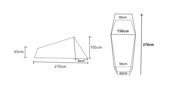 Experience comfort with this 2-person ultralight tunnel tent, 1.58kg luxury.