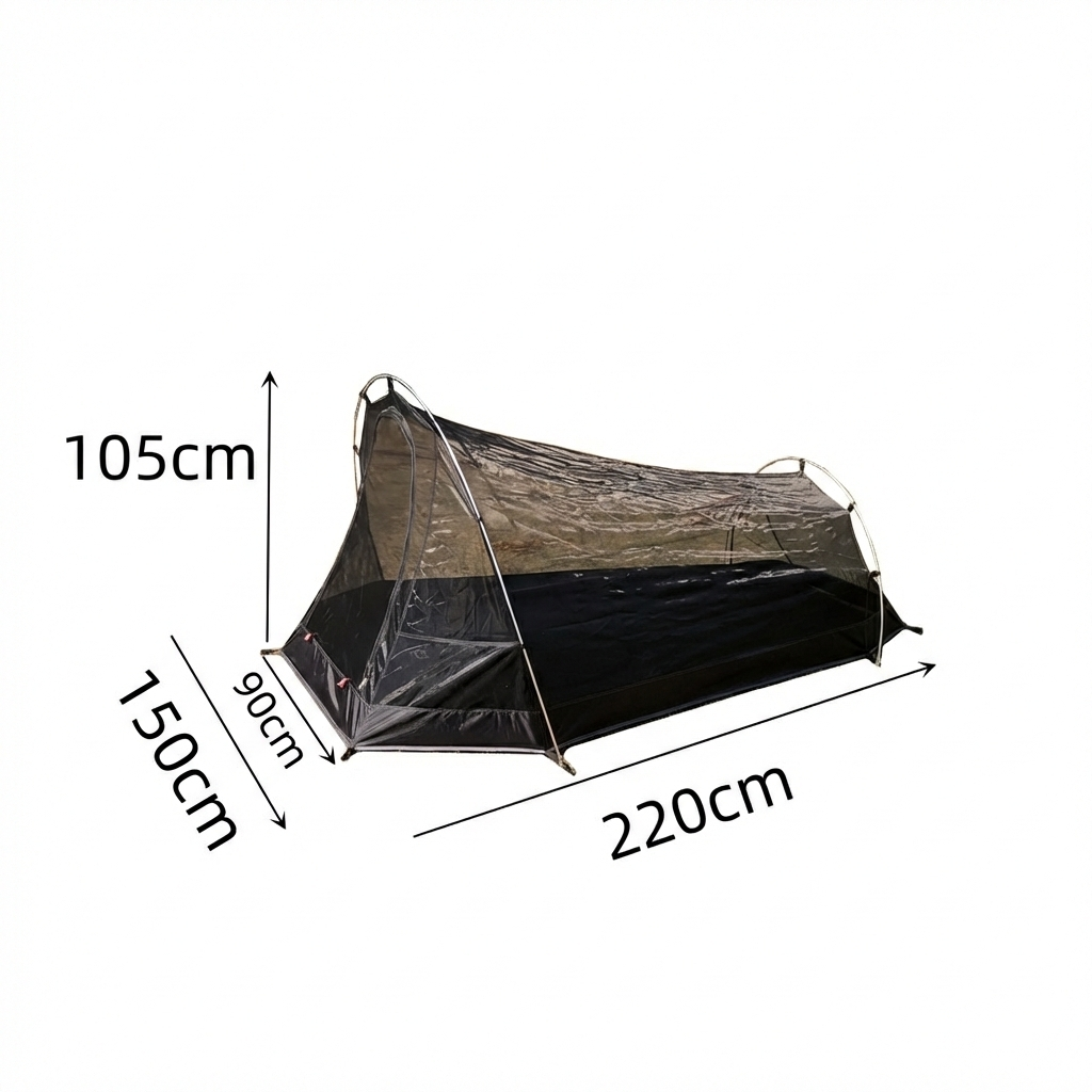 Durable trekking shelter: 2-person ultralight tunnel tent, 1.58kg, all seasons.