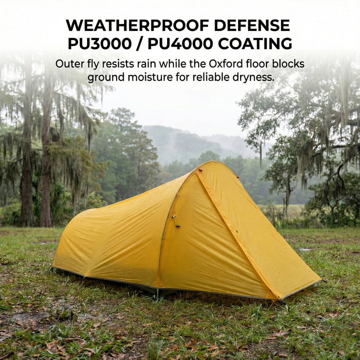 Hiking essential: 2-person ultralight tunnel tent, 1.58kg outdoor gear.