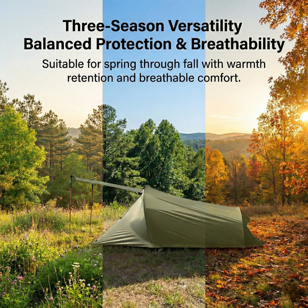 Adventure ready: 2-person ultralight tunnel camping tent, waterproof, 1.58kg.