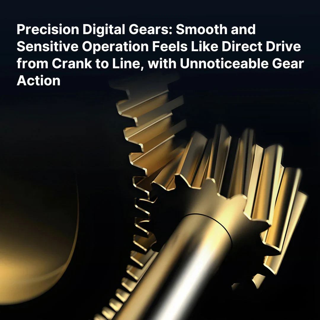 Precision-engineered ultralight baitcasting fishing reel, optimized for long cast fishing.