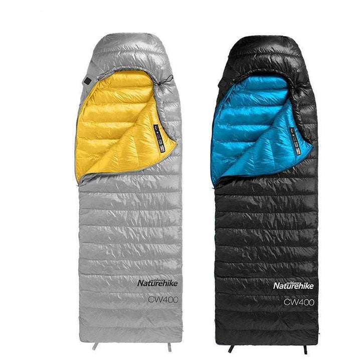 Ultralight duck down sleeping bag for winter camping, portable & warm outdoor gear for survival
