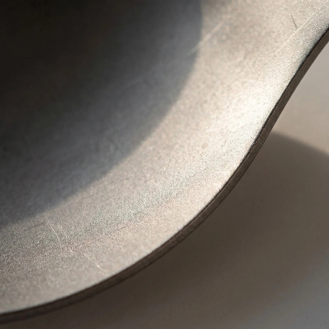 Unisex foldable titanium spork. Essential ultralight utensil for camping, hiking, & travel meals.