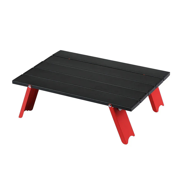 Portable camping table, black ultralight design, perfect for picnics & outdoor adventures